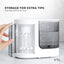 Orku 1000ml Water Flosser Electric Oral Irrigator - Adjustable Pressure White