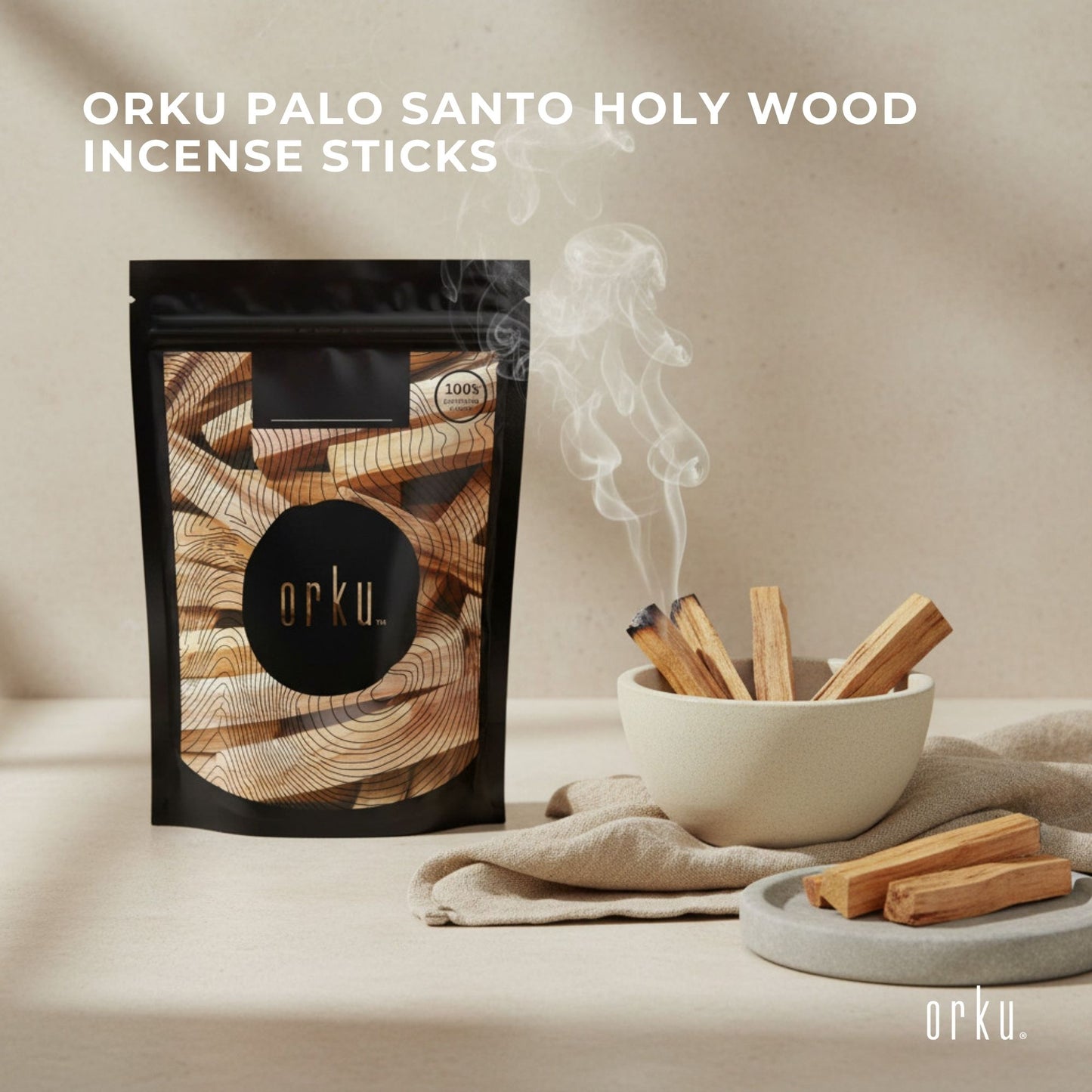 Orku 50g Palo Santo Holy Wood Incense Sticks