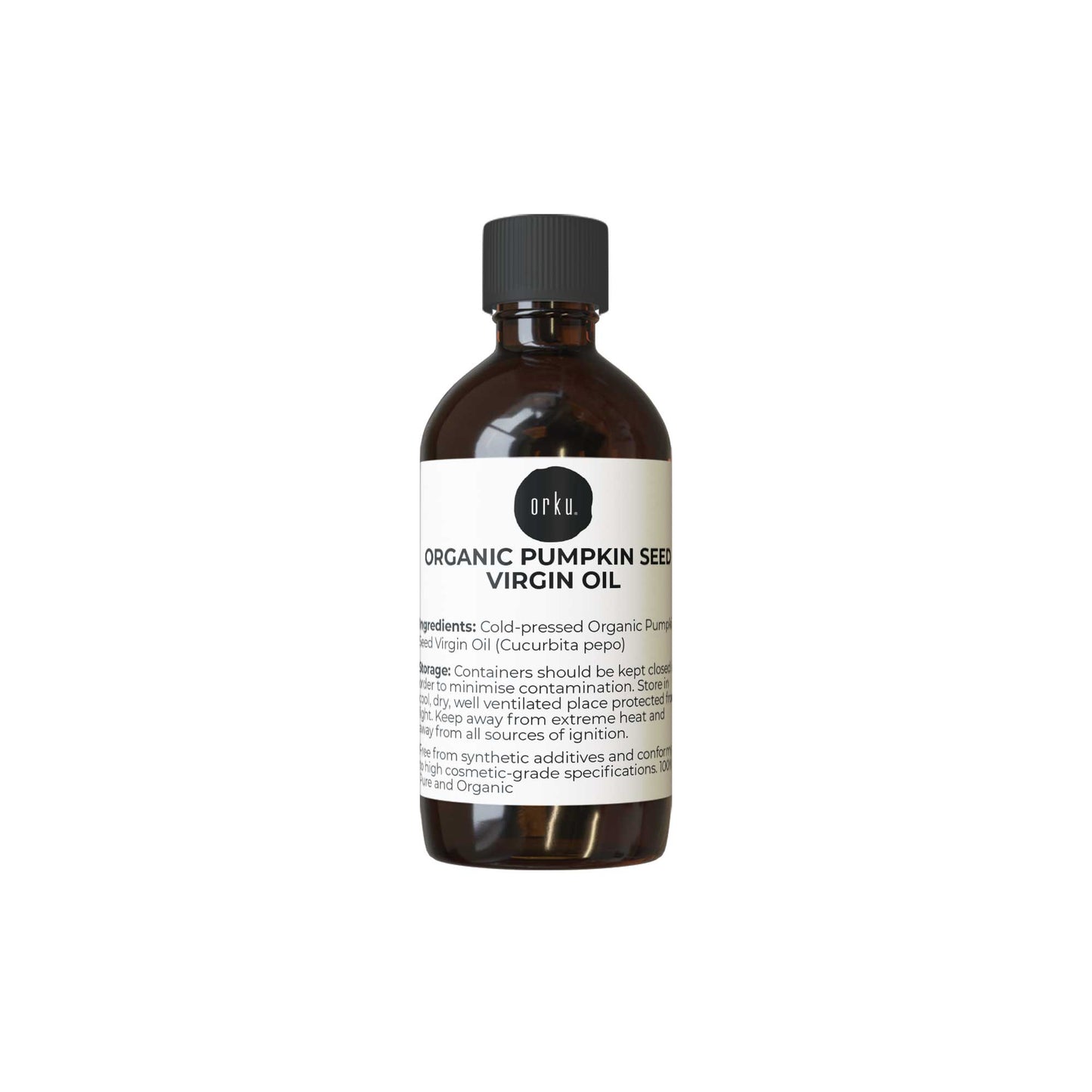 Orku 100ml Organic Pumpkin Seed Oil – Virgin Cold Pressed Unrefined Cosmetic Grade