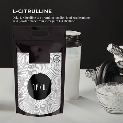 Orku 10Kg L-Citrulline Powder - Pure Unflavoured Food Grade Amino Acid