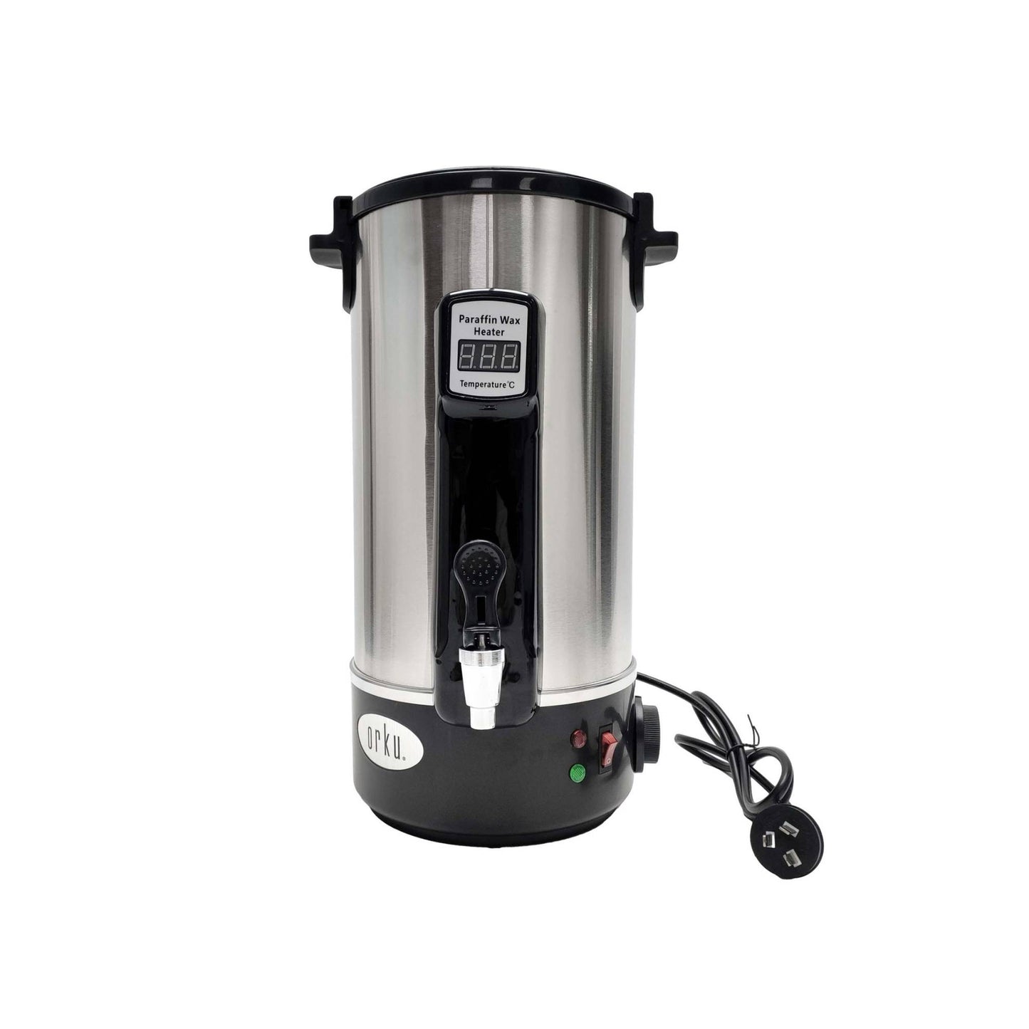 Orku 10L Candle Wax Heater - Core Heating With Tap For Candle Making Silver