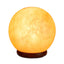 Orku 16 cm Ball Shape Himalayan Pink Salt Lamp - Carved Sphere Night Light