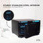 Orku 16L Black UV Electric Towel Warmer Steriliser Cabinet Salon Heat Sanitiser