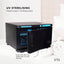 Orku 16L Black UV Electric Towel Warmer Steriliser Cabinet Salon Heat Sanitiser