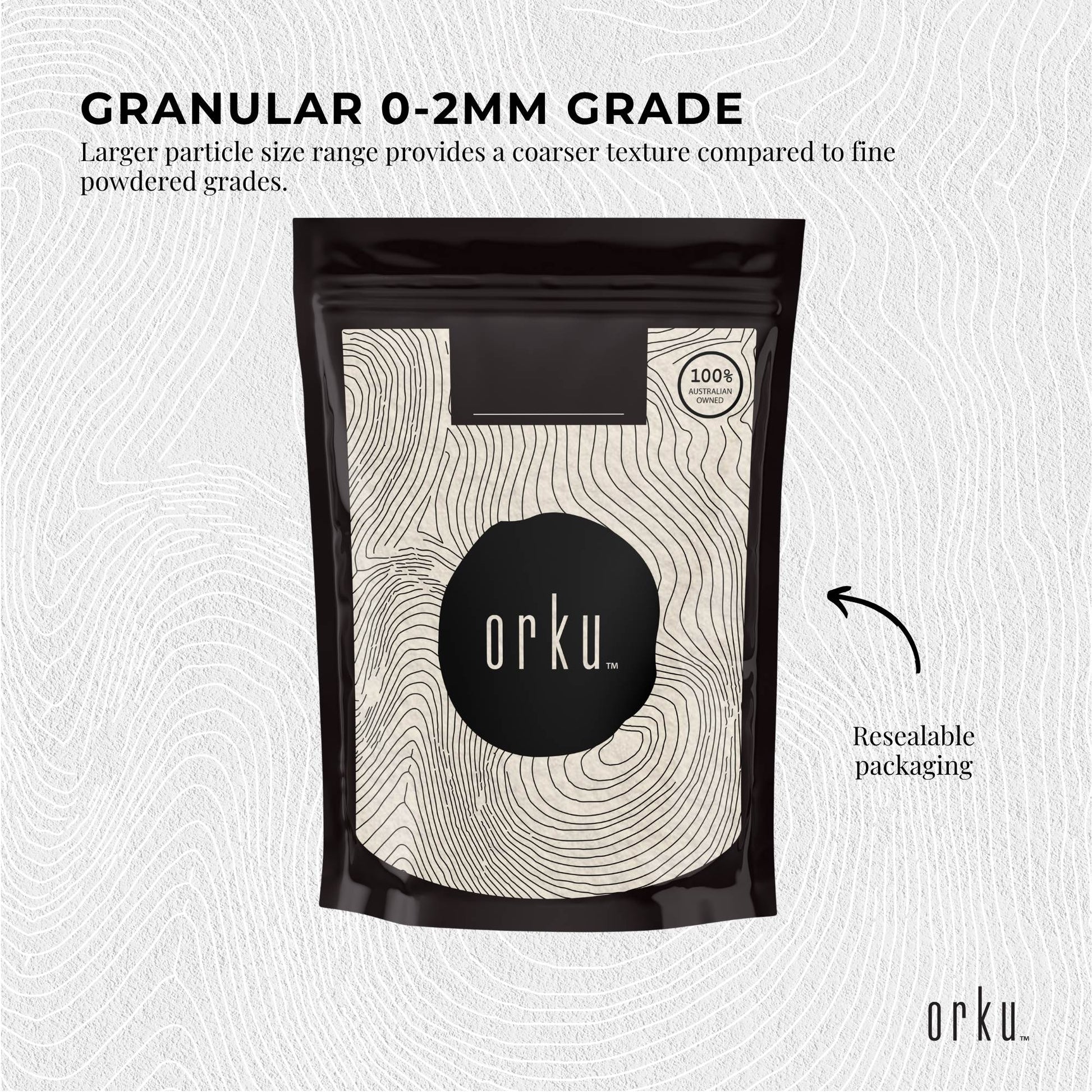 Orku 1Kg Diatomaceous Earth Garden 0-2mm Australian Fossil Shell Flour