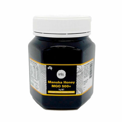 Orku 1Kg MGO 500+ Australian Manuka Honey - 100% Raw Natural Pure Jelly Bush