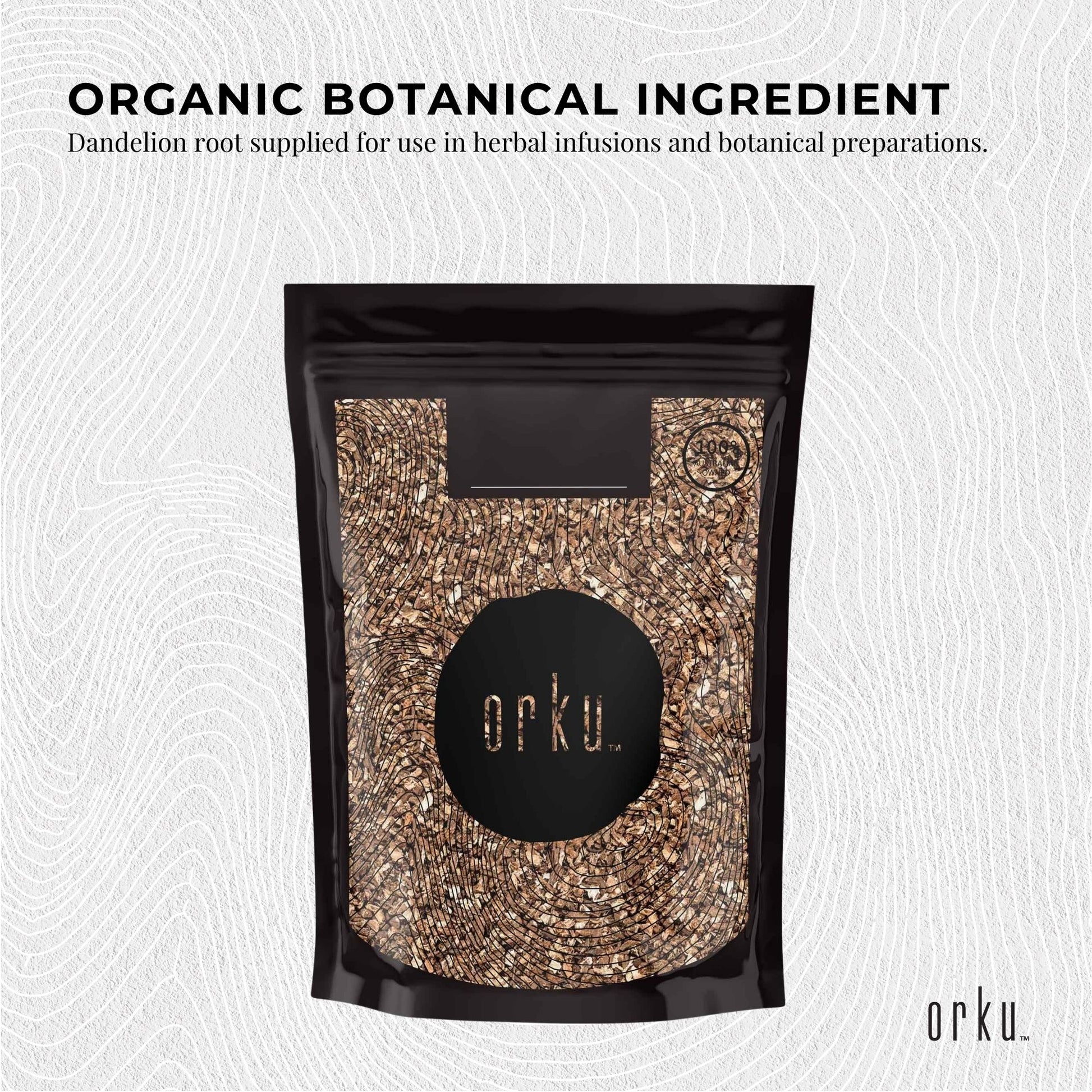 Orku 400g Organic Dandelion Root - Dried Raw Herbal Tea