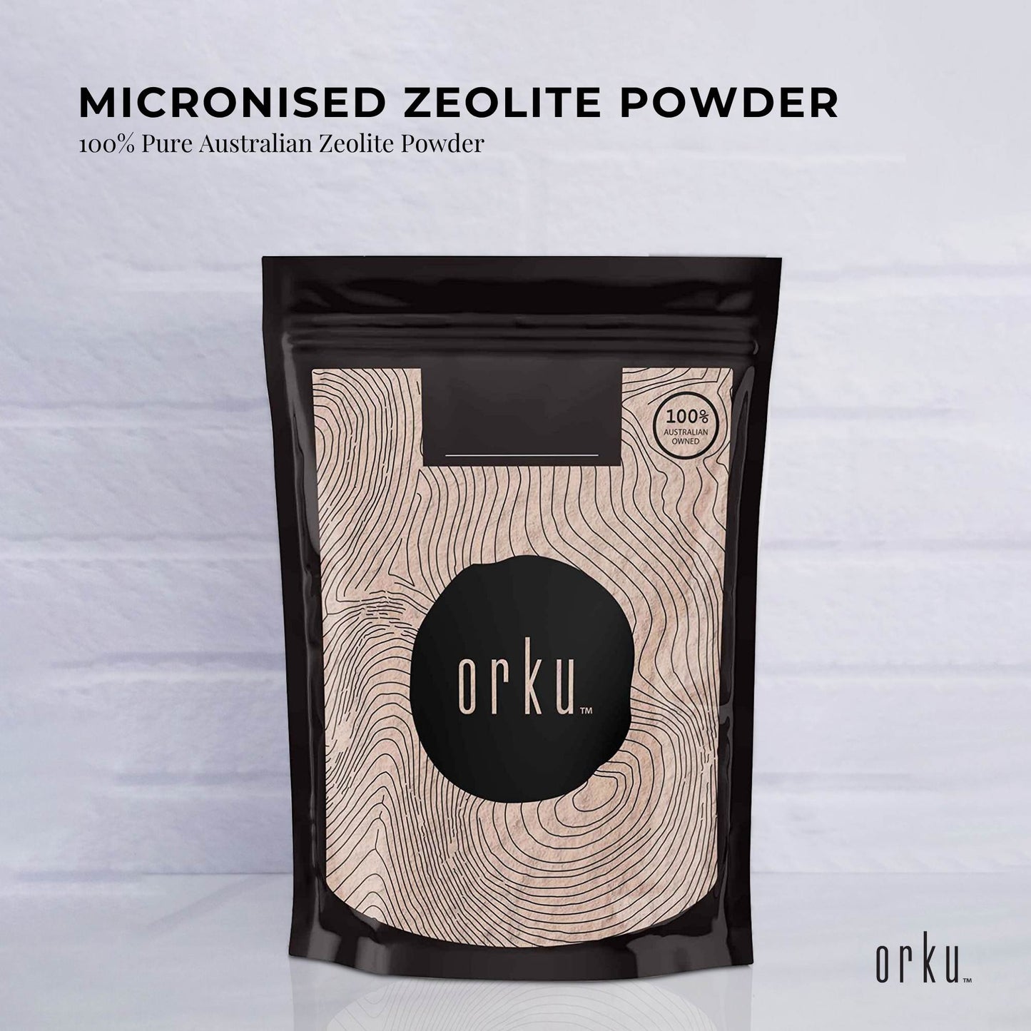 Orku 1Kg Ultrafine Micronised Zeolite Powder - Natural Australian Mineral