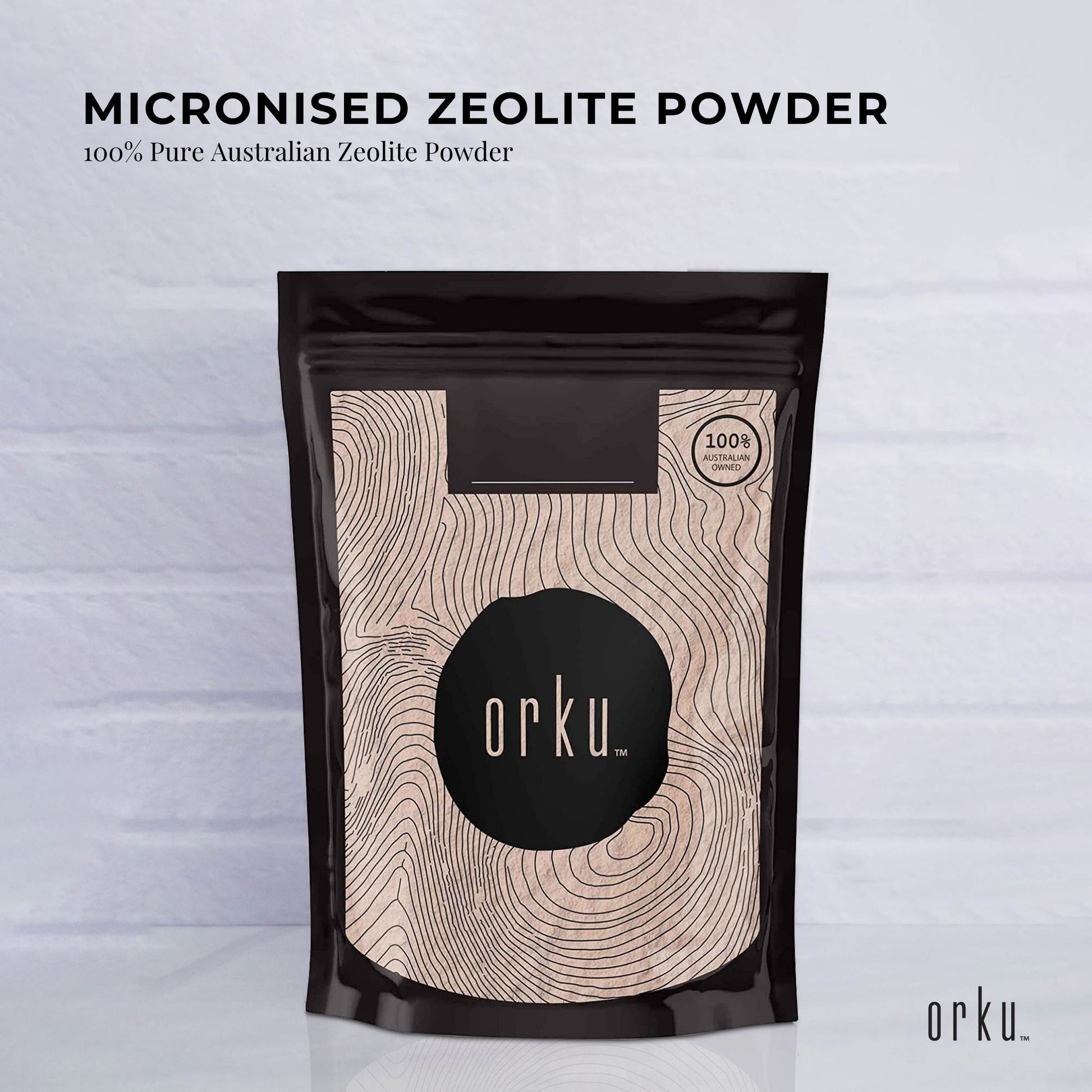 Orku 1Kg Ultrafine Micronised Zeolite Powder - Natural Australian Mineral