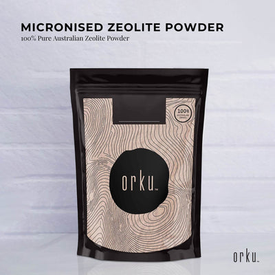 Orku 1Kg Ultrafine Micronised Zeolite Powder - Natural Australian Mineral