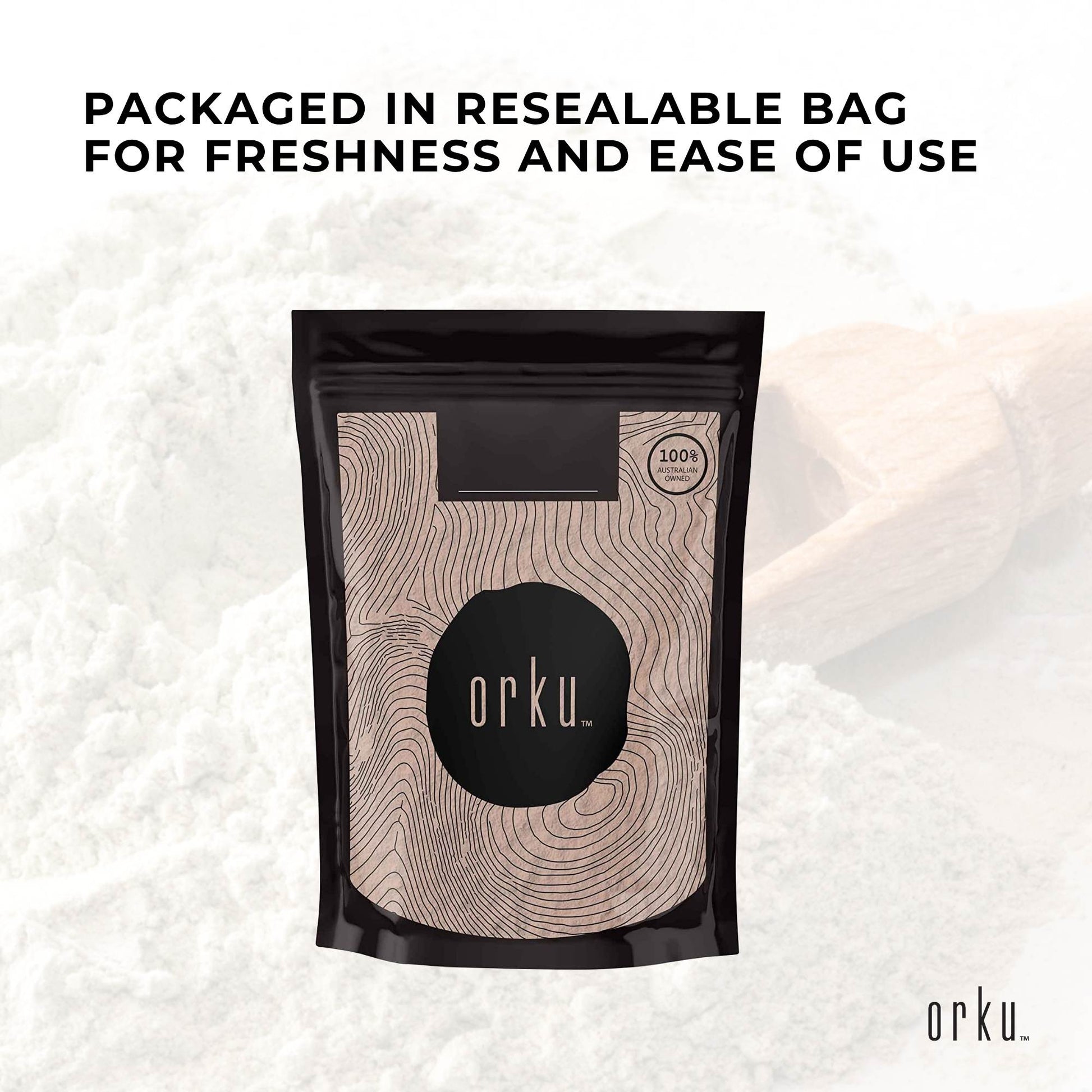 Orku 1Kg Ultrafine Micronised Zeolite Powder - Natural Australian Mineral