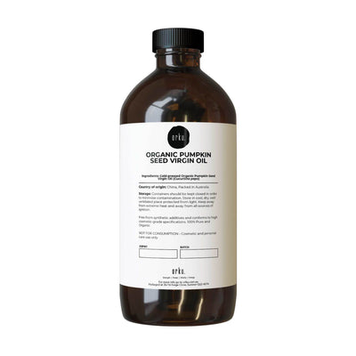 Orku 1L Organic Pumpkin Seed Oil – Virgin Cold Pressed Unrefined Cosmetic Grade