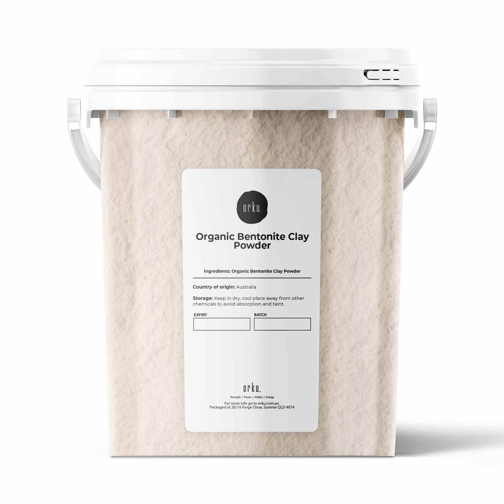 Orku 1.1Kg Organic Bentonite Clay Powder Cosmetic Grade Montmorillonite
