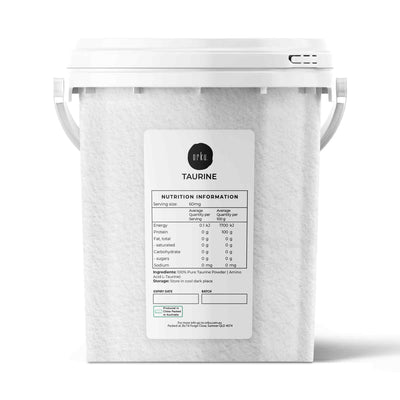 Orku 1.3kg Taurine Powder Tub - High Purity L-Taurine Amino Acid Ingredient