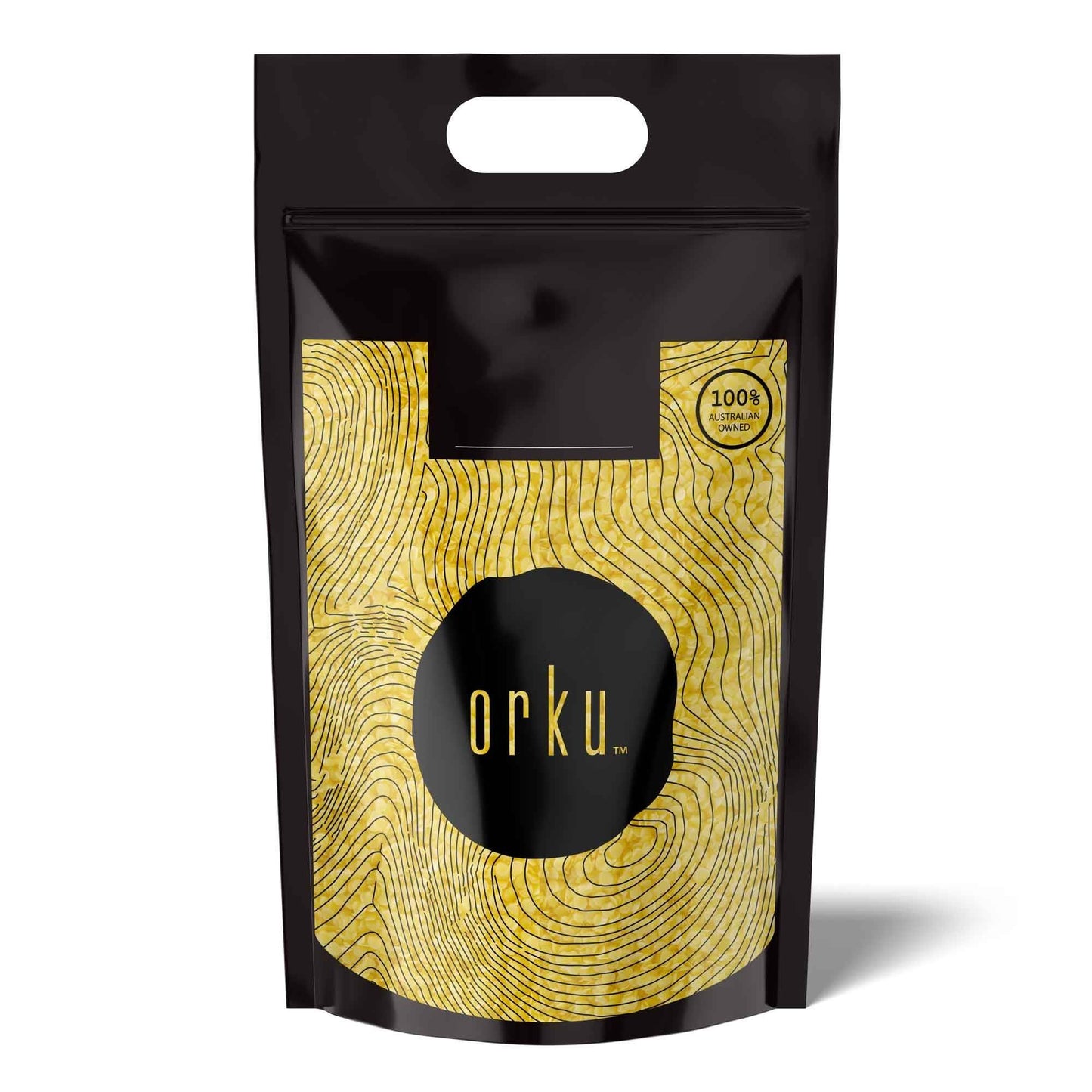 Orku 20Kg Organic Beeswax Pellets Yellow - Cosmetic Grade Bees Wax Pastilles Bulk