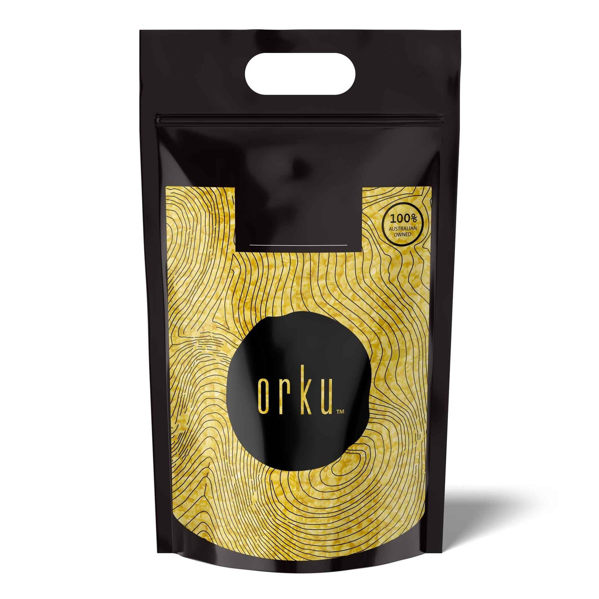Orku 20Kg Organic Beeswax Pellets Yellow - Cosmetic Grade Bees Wax Pastilles Bulk