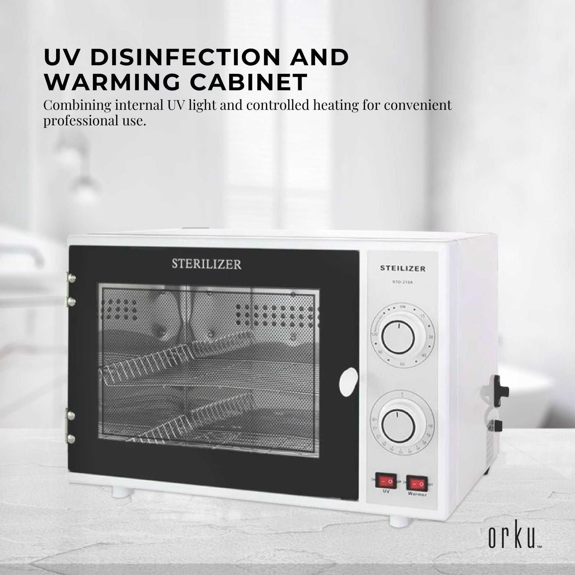Orku 20L UV Disinfection Cabinet for Salon Beauty Nail Tool Storage