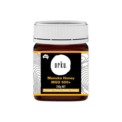 Orku 250g MGO 500+ Australian Manuka Honey - 100% Raw Natural Pure Jelly Bush