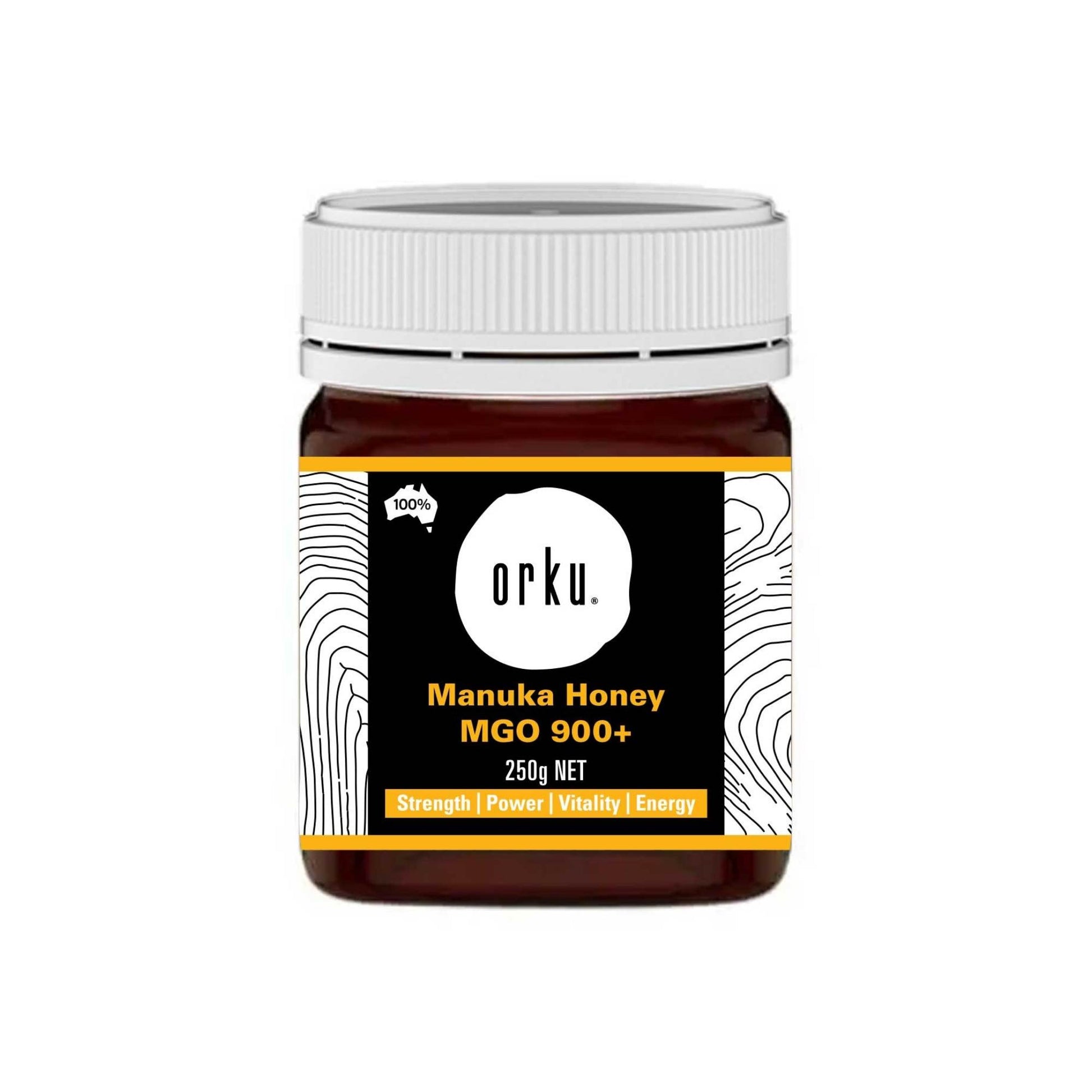 Orku 250g MGO 900+ Australian Manuka Honey - 100% Raw Natural Pure Jelly Bush