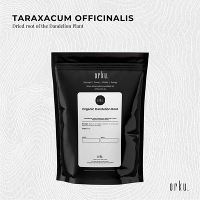Orku 25g Organic Dandelion Root - Dried Raw Herbal Tea