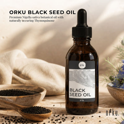 Orku 25ml Black Seed Oil Pure Cold Pressed 100% Ethiopian Nigella Sativa Cumin