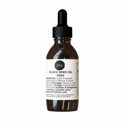 Orku 25ml Black Seed Oil Pure Cold Pressed 100% Ethiopian Nigella Sativa Cumin