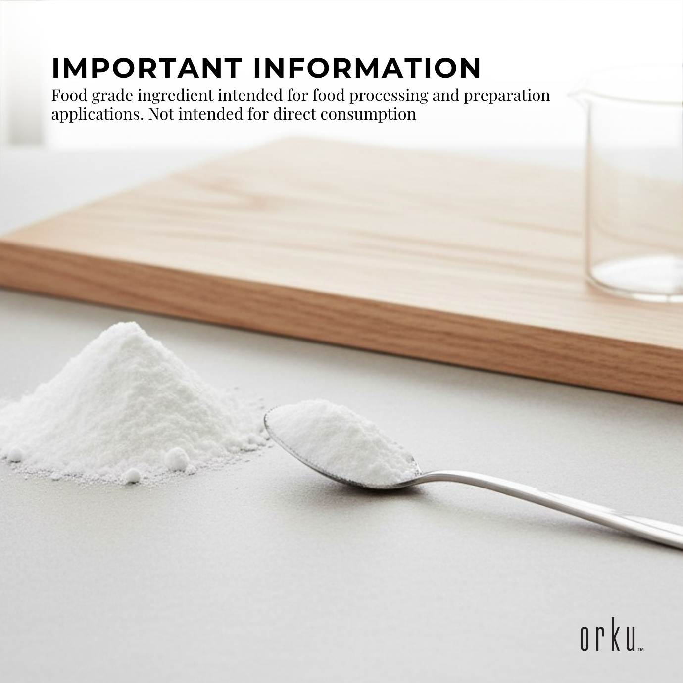 Orku 2Kg Fine Calcium Sulphate Gypsum Powder - Dihydrate Food Grade FCC E516