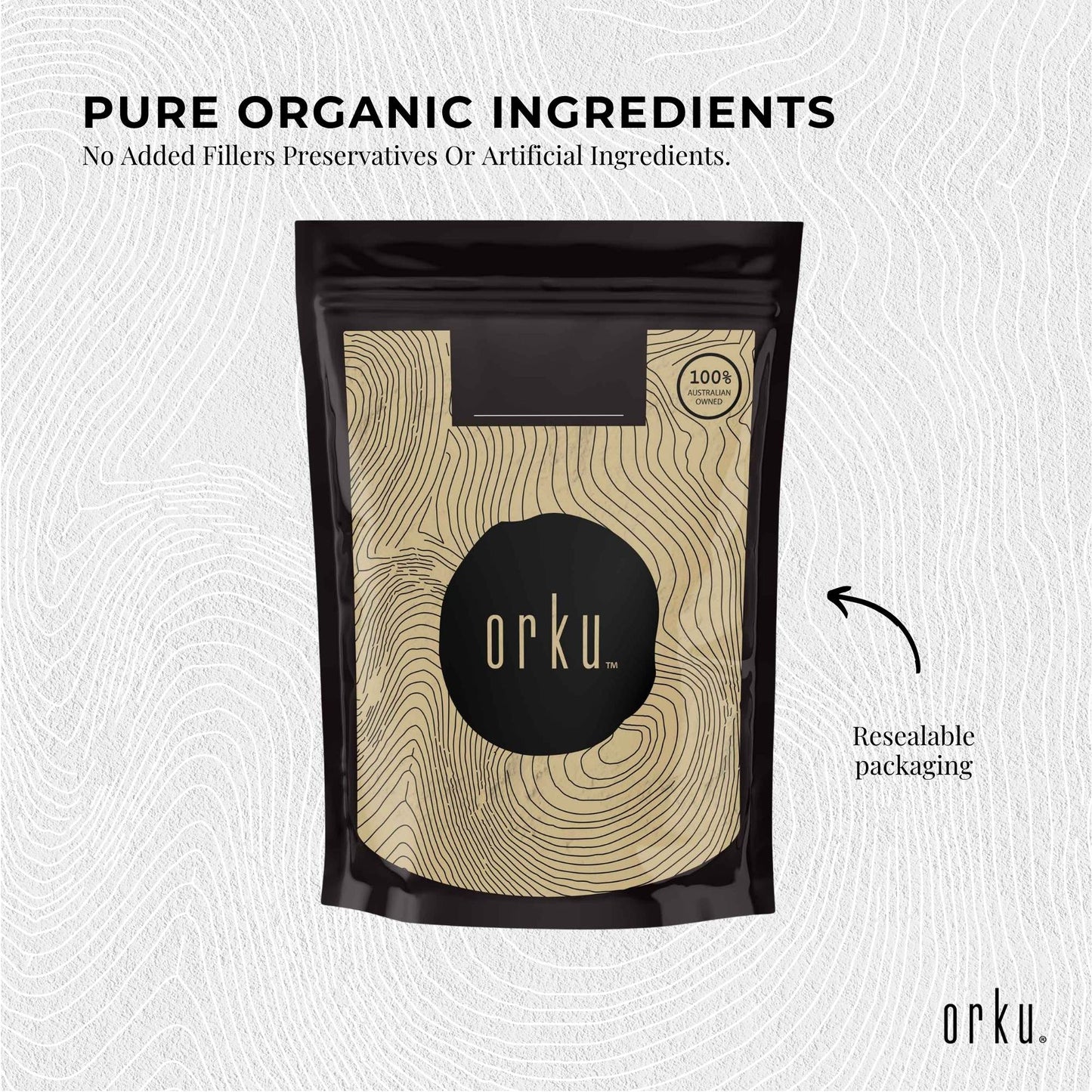 Orku 2Kg Organic Amla Powder - Indian Gooseberry Amalaki Fruit Powder