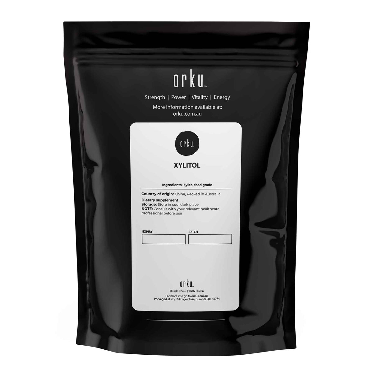 Orku 2Kg Xylitol Crystal Powder Sweetener Sugar Alternative