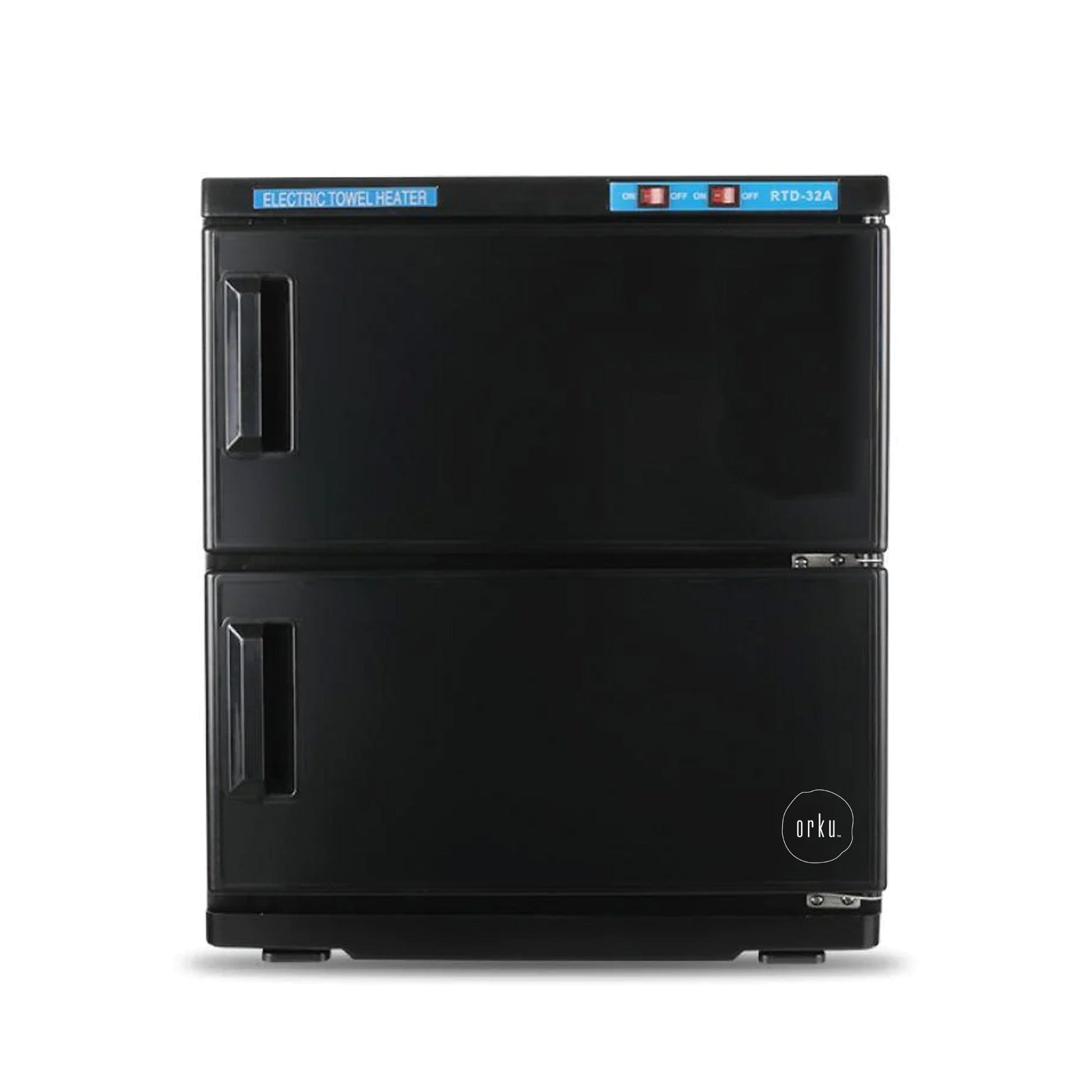 Orku 32L Black UV Electric Towel Warmer Steriliser Cabinet Salon Heat Sanitiser