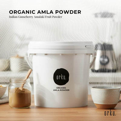 Orku 3Kg Organic Amla Powder - Indian Gooseberry Amalaki Fruit Powder