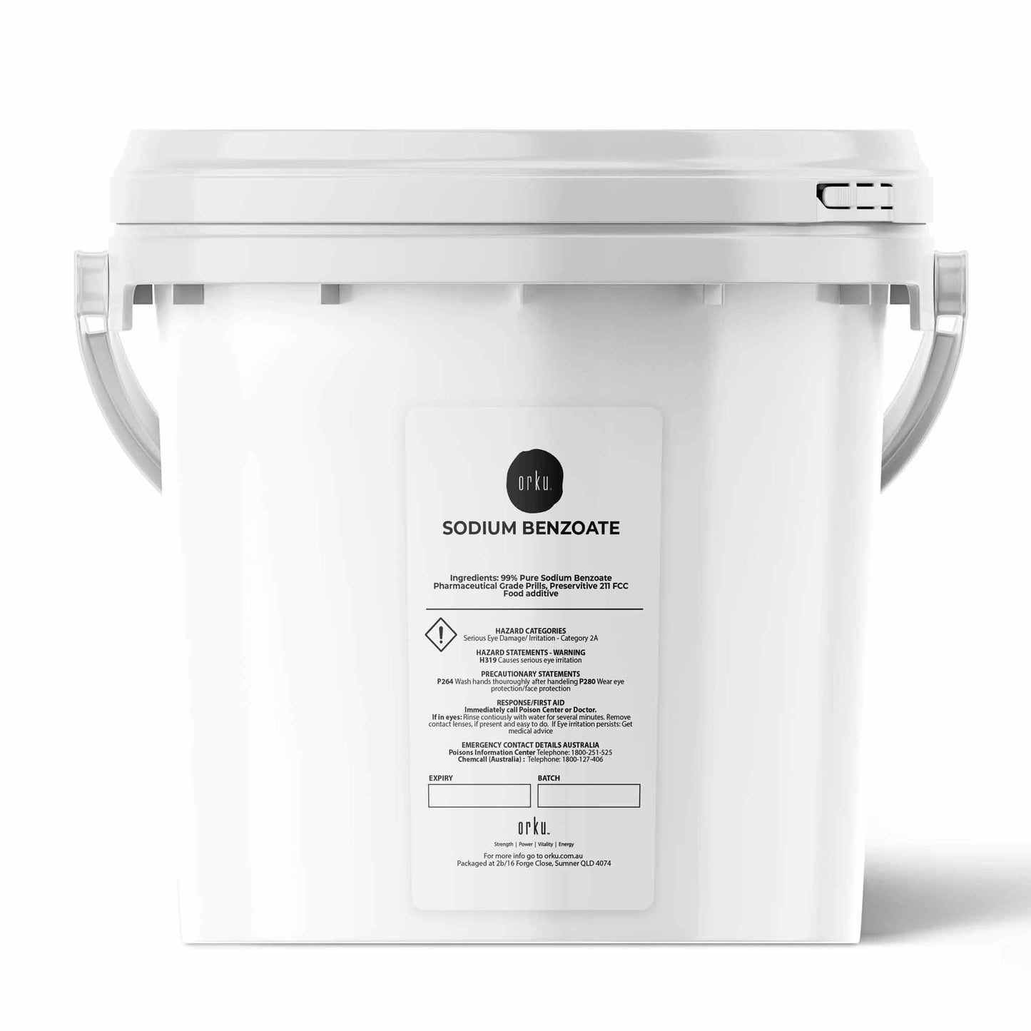 Orku 3.5Kg Sodium Benzoate USP/FCC Grade Prills – E211 Preservative CAS 532-32-1