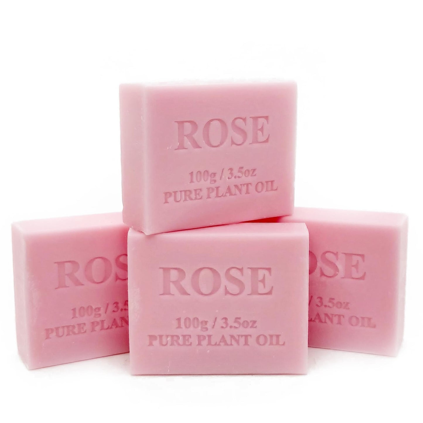 Orku 4 x 100g Rose Plant Oil Soap Bars Australian Made
