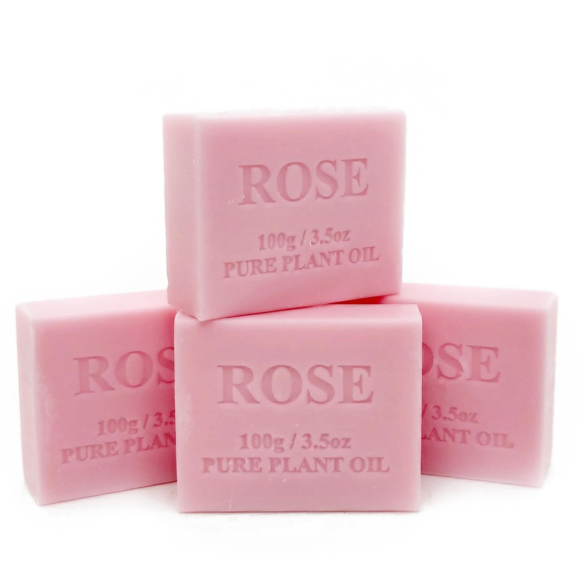 Orku 4 x 100g Rose Plant Oil Soap Bars Australian Made
