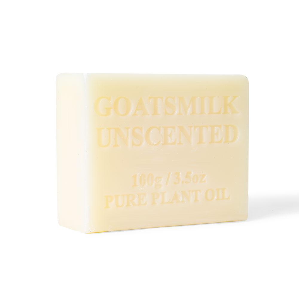 Orku 4 x 100g Unscented Goat Milk Soap Bars Australian Made