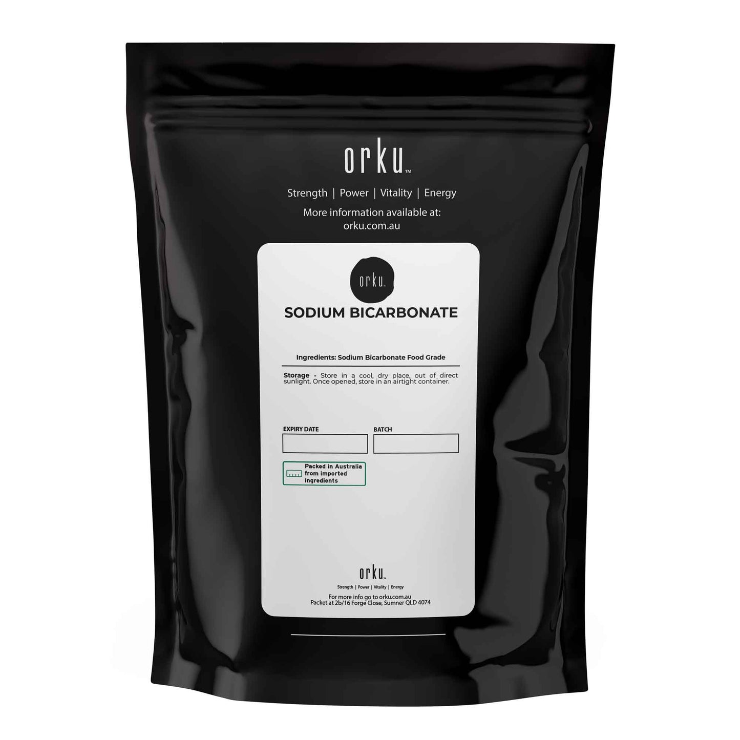 Orku 400g Sodium Bicarbonate Food Grade Baking Soda Aluminium Free Powder