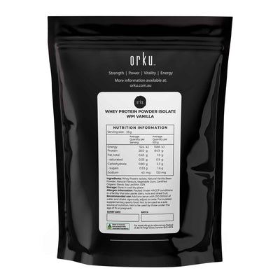 Orku 400g Whey Protein Isolate WPI Vanilla Powder