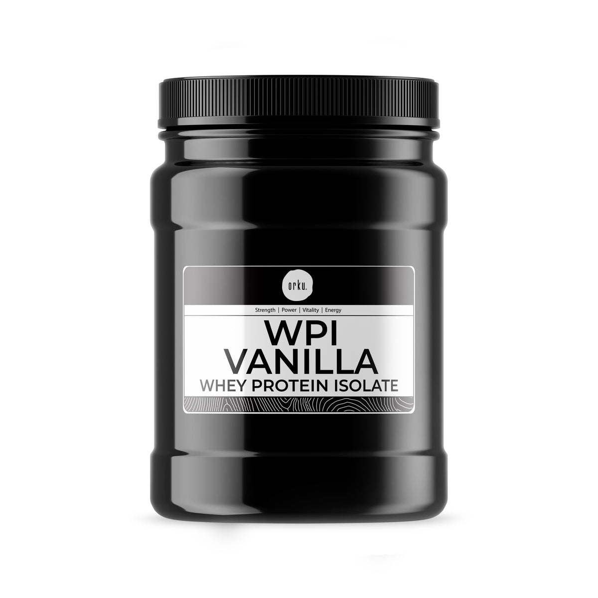 Orku 400g Whey Protein Isolate WPI Vanilla Powder Jar
