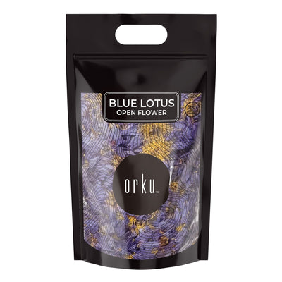 Orku 2Kg Blue Lotus Flowers - Dried Whole Open Lily Nymphaea Caerulea