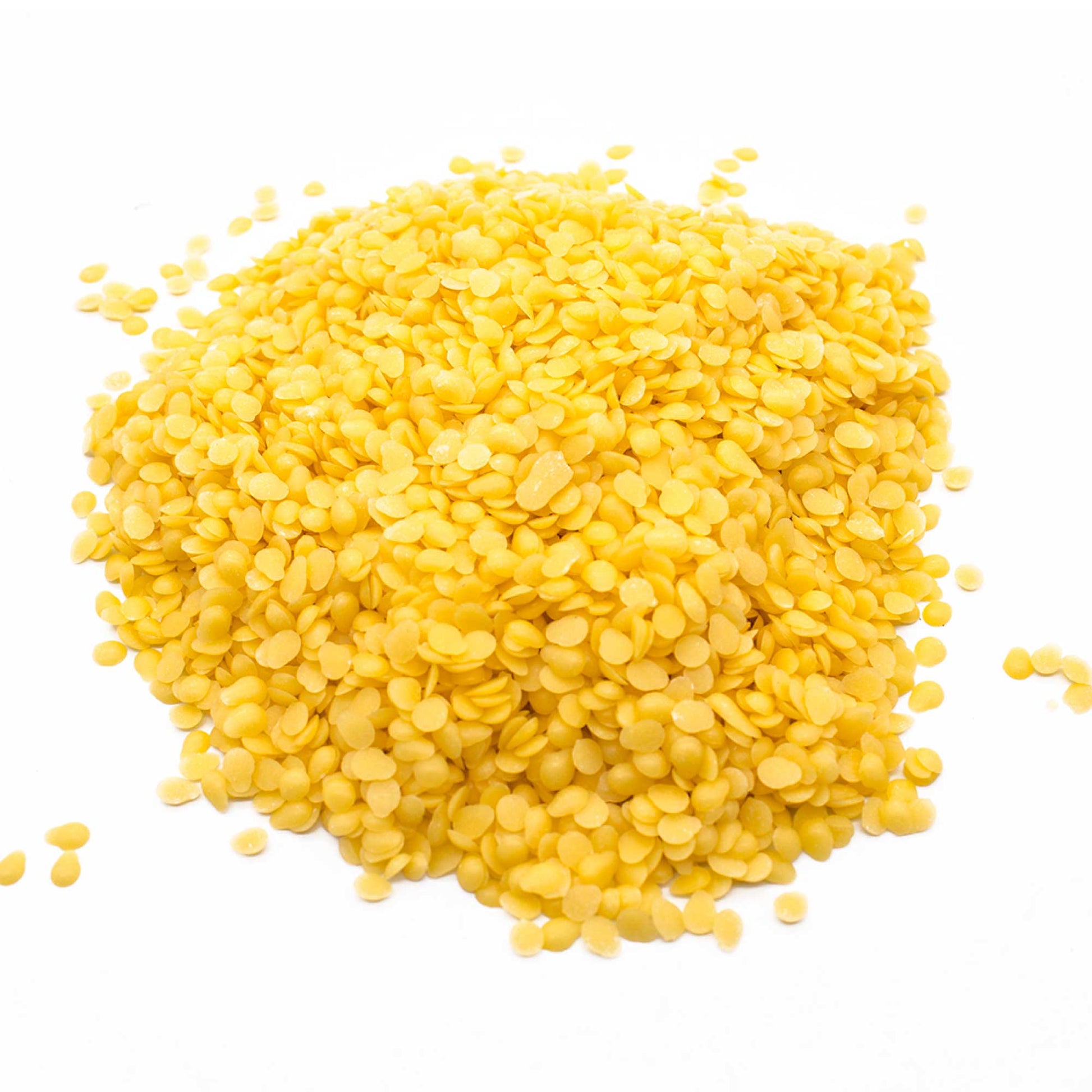 Orku 500g Organic Beeswax Pellets Yellow Tub - Cosmetic Grade Bees Wax Pastilles
