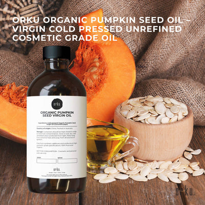 Orku 500ml Organic Pumpkin Seed Virgin Oil Cold Pressed Cosmetic Grade