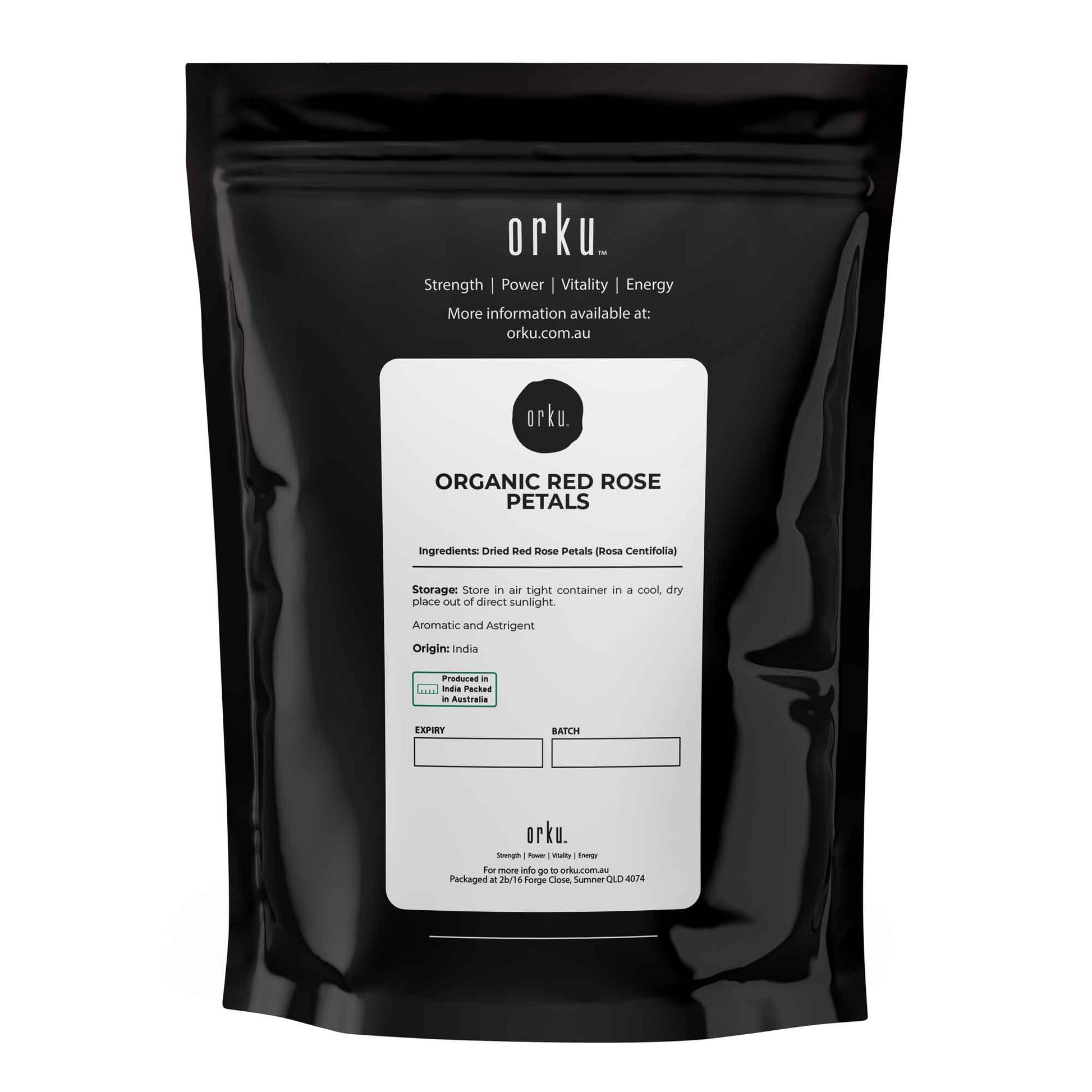 Orku 50g Organic Dried Red Rose Petals Potpourri Wedding Confetti