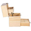 Orku 59 Essential Oil Bottle Storage Box - Wooden 3 Tier Aromatherapy Organiser