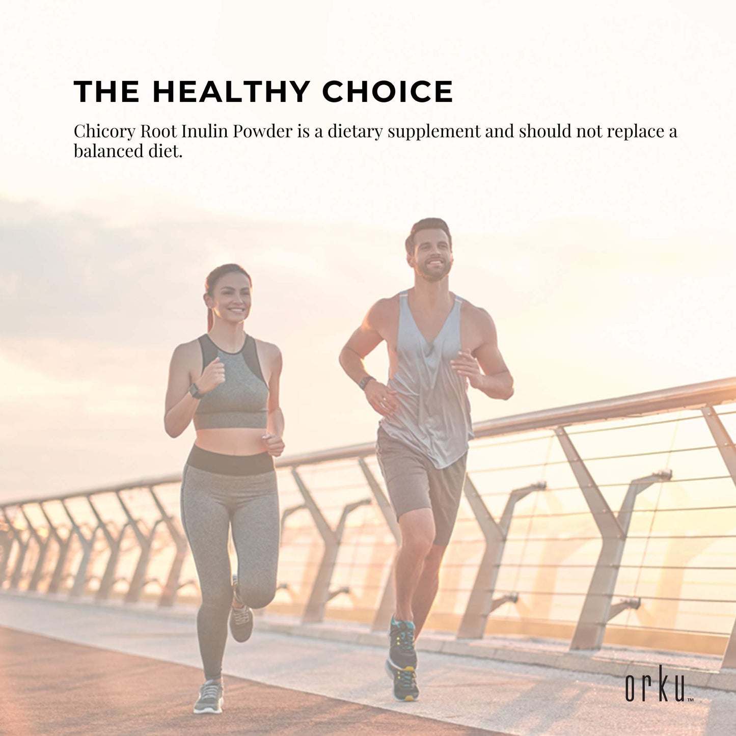 Orku 5Kg Chicory Root Inulin Powder - Unflavoured Natural Prebiotic Fibre