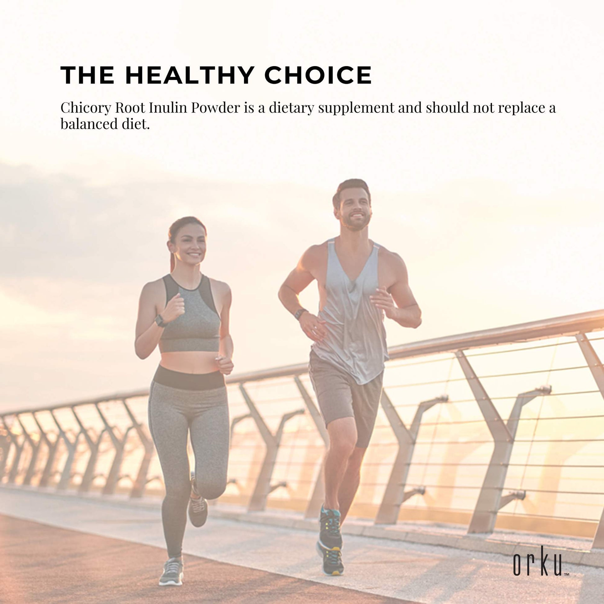 Orku 5Kg Chicory Root Inulin Powder - Unflavoured Natural Prebiotic Fibre