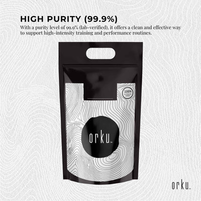 Orku 10Kg Creatine Monohydrate Powder 200 Mesh Micronised 99.9% Pure