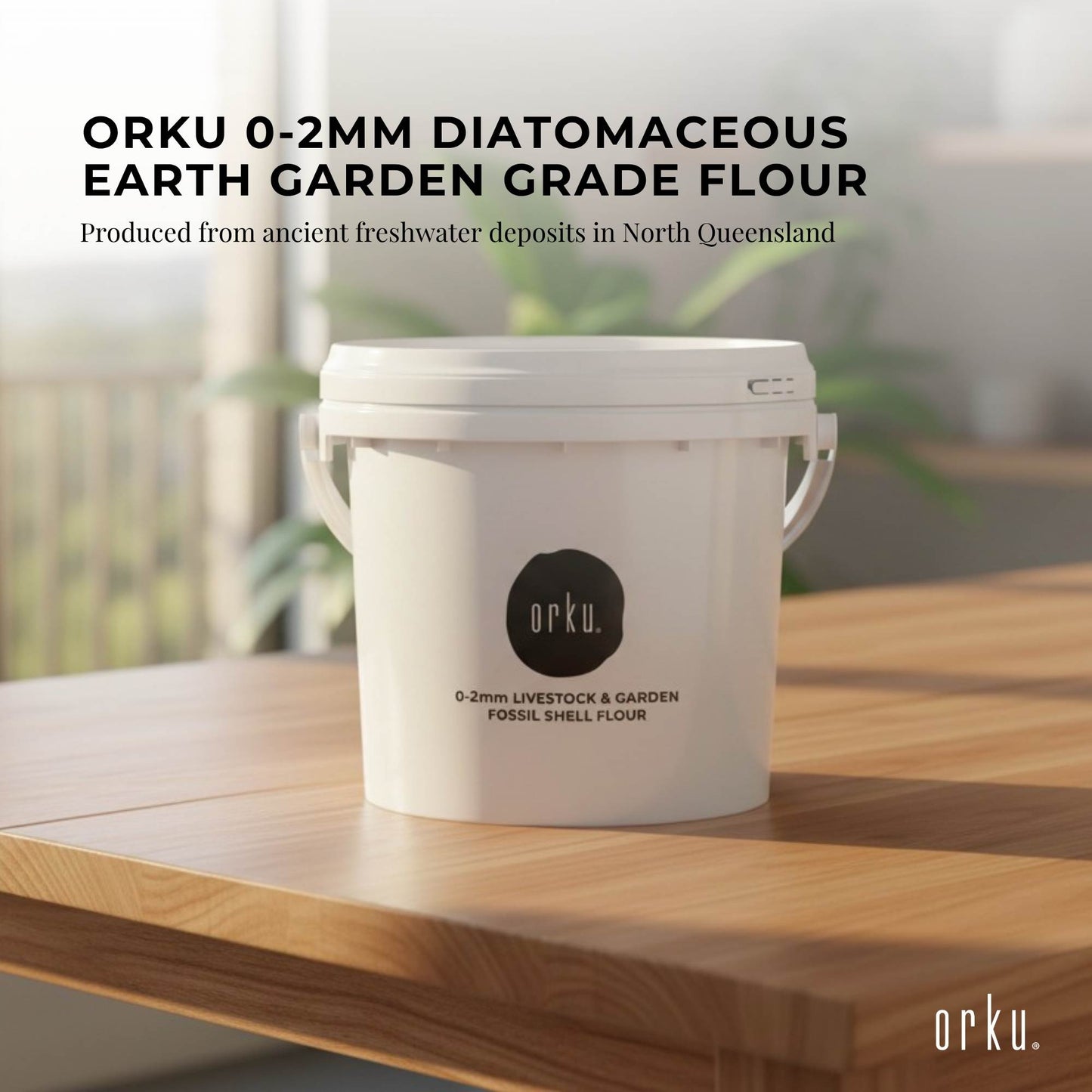 Orku 5Kg Diatomaceous Earth Garden 0-2mm Australian Fossil Shell Flour