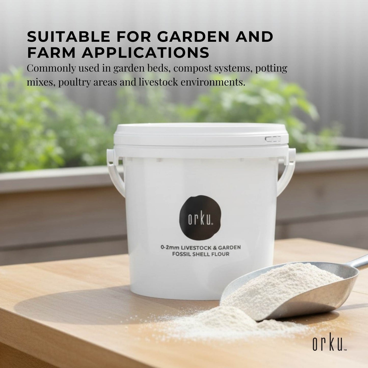 Orku 5Kg Diatomaceous Earth Garden 0-2mm Australian Fossil Shell Flour