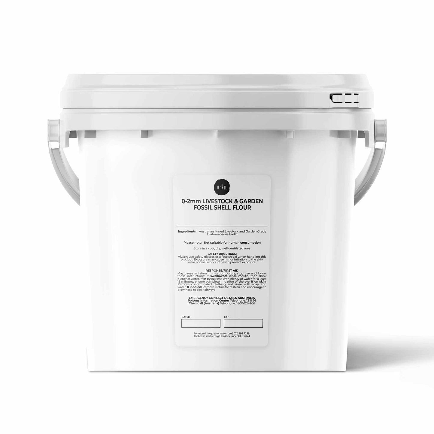Orku 5Kg Diatomaceous Earth Garden 0-2mm Granular Australian Fossil Shell Tub