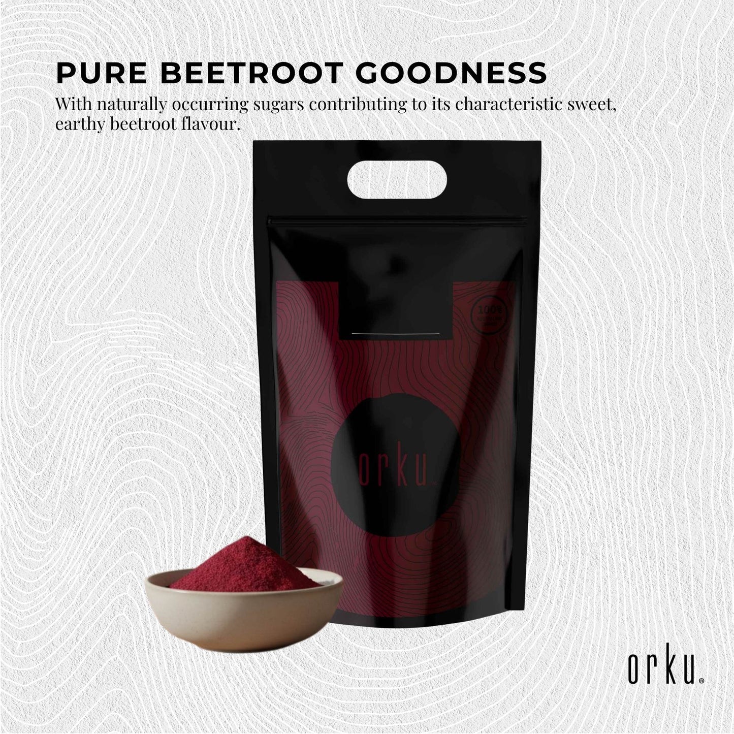 Orku 10Kg Organic Beetroot Powder ACO Certified 100% Pure Beet Root